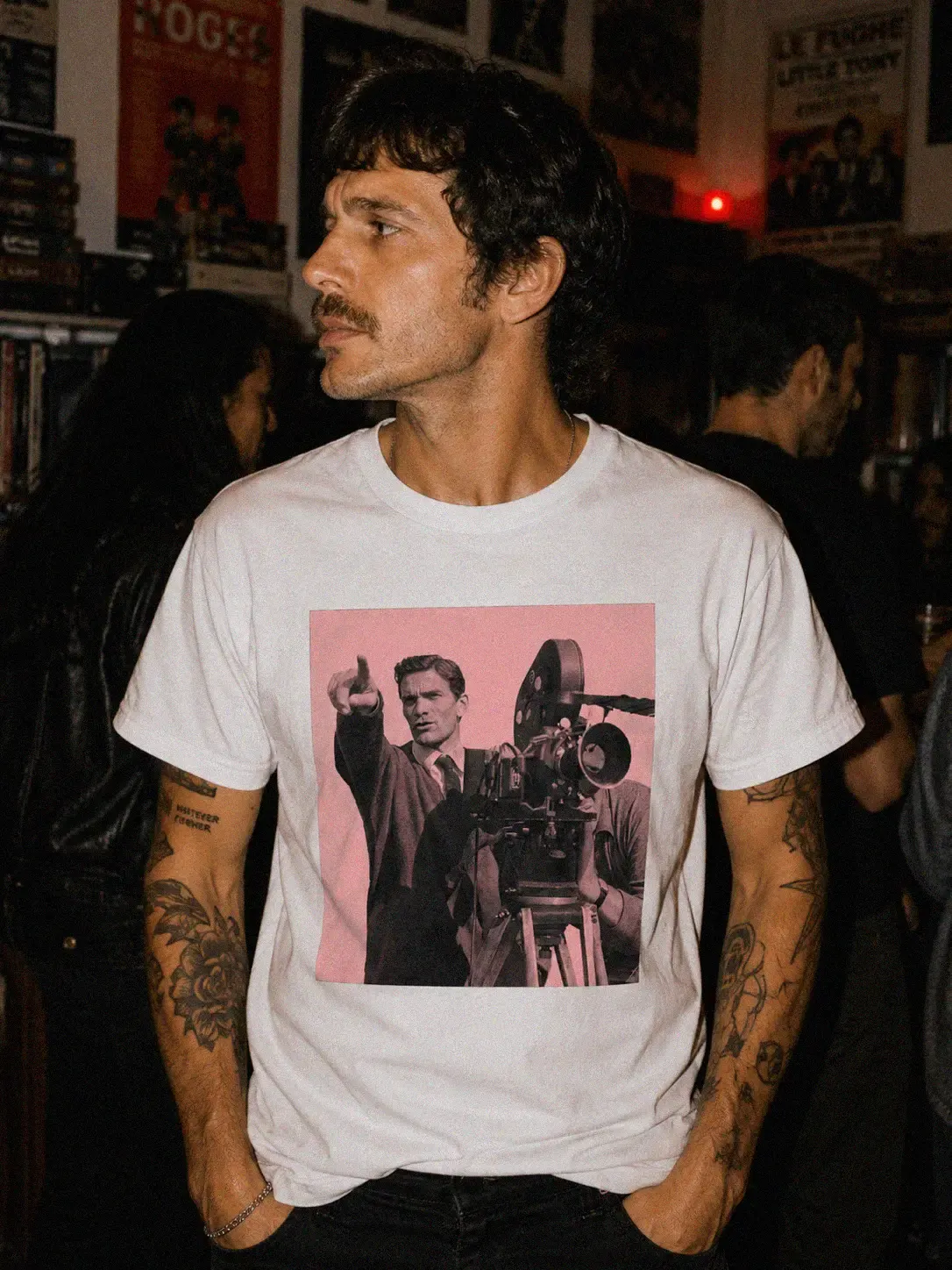 Groteska graphic T-shirt — Pier Paolo Pasolini Poet. Filmmaker. Trouble.